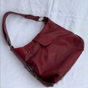 Matt & Natt crossbody boho hobo large Burgandy bag